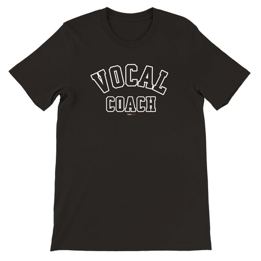 Vocal Coach Varsity Style T-Shirt - Black / S - Print Material