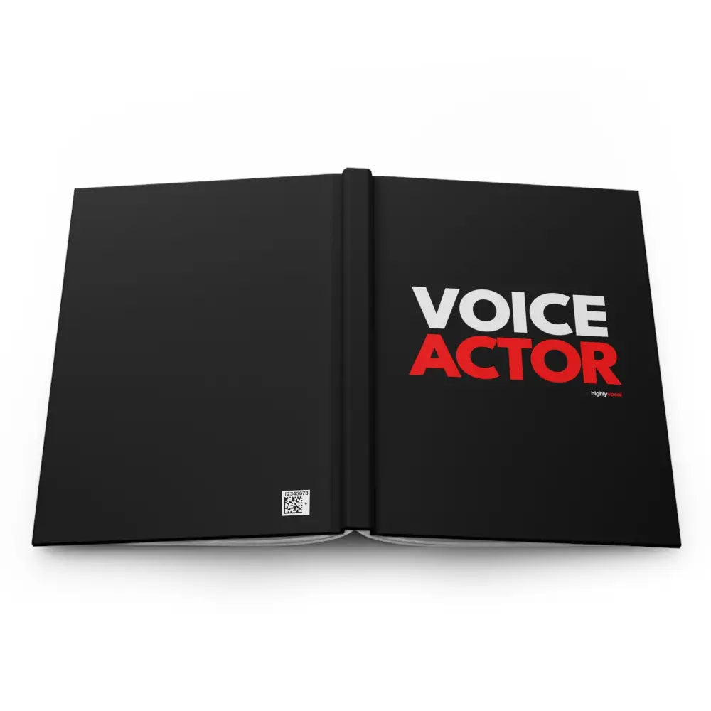 Voice Actor Journal - Black - Highly Vocal